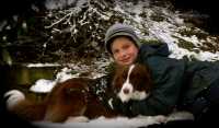 Wow look at Lachy and Ruby now.  The are living in the UK and having tons of fun in the snow...lucky Ruby!